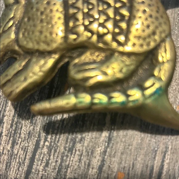 Vintage 1970’s Solid Brass Armadillo Belt Buckle -